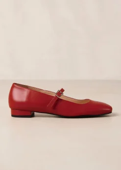 Sway Bailarinas De Cuero Color Crema