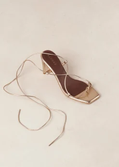 Talina - Sandalias Marrones De Cuero Vegano