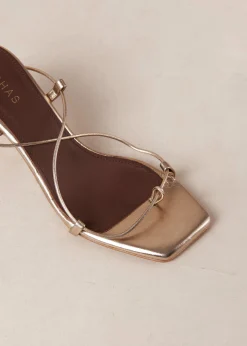 Talina - Sandalias Marrones De Cuero Vegano