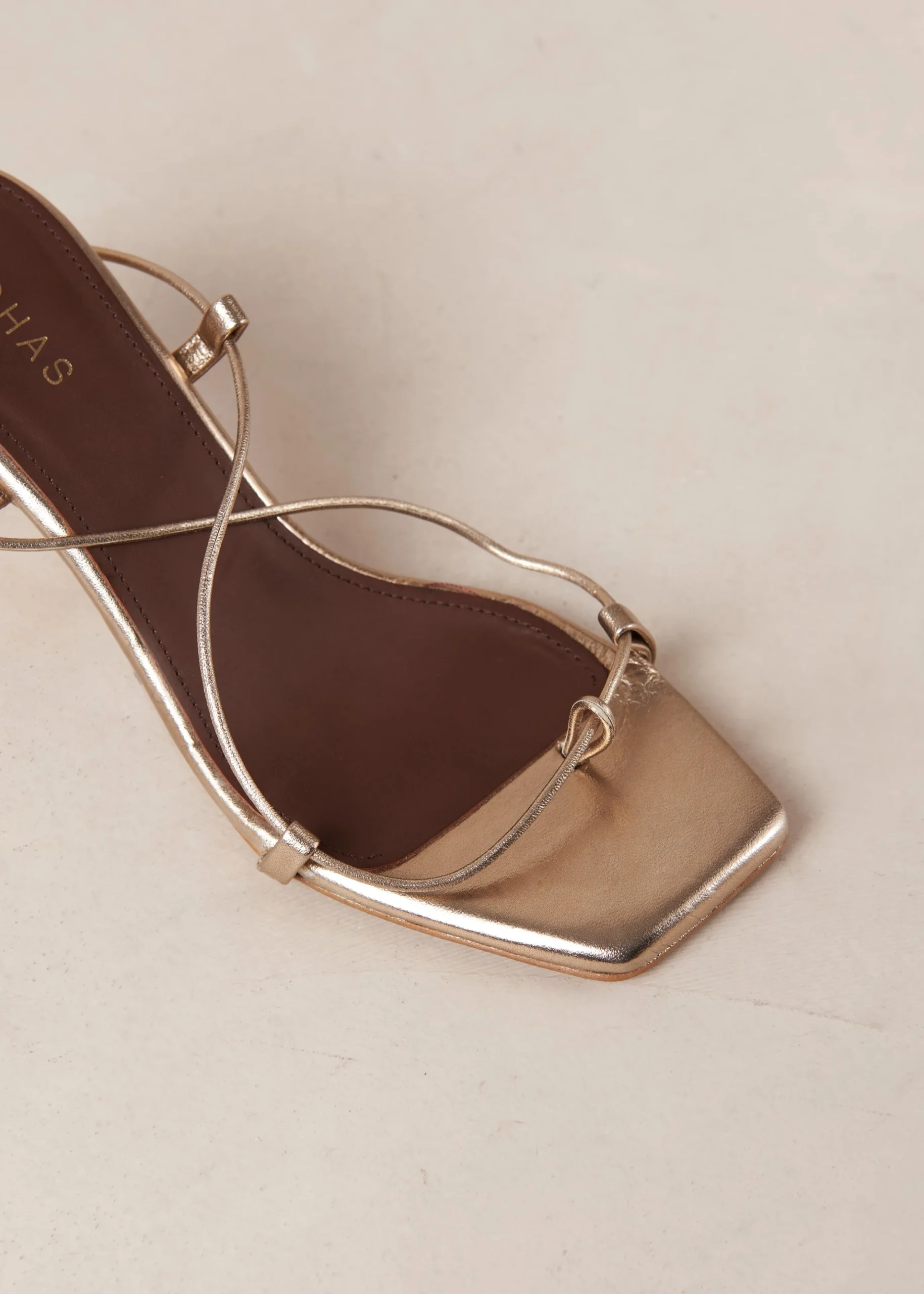Talina - Sandalias Marrones De Cuero Vegano