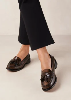 Terrane - Mocasines Marrones De Piel