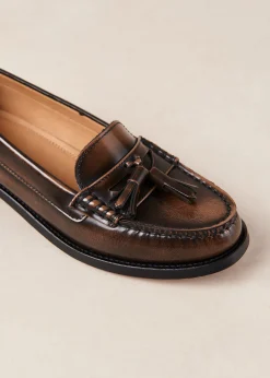 Terrane - Mocasines Marrones De Piel