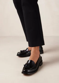 Terrane - Mocasines Negros De Piel