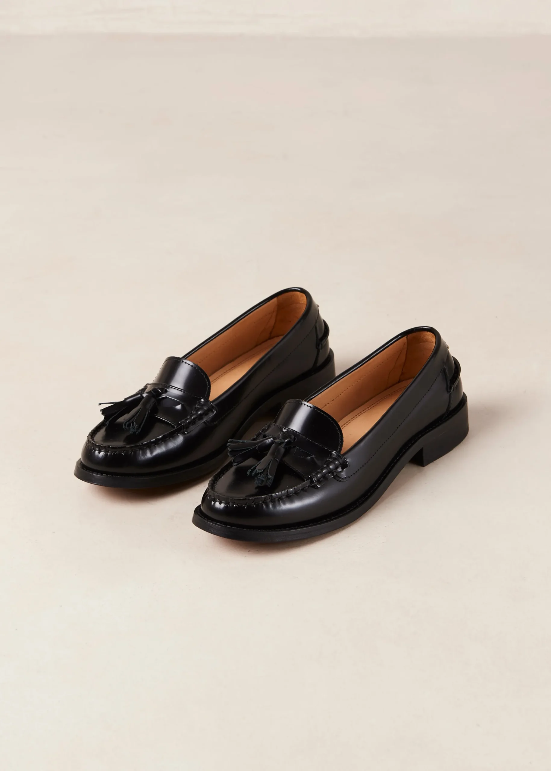 Terrane - Mocasines Negros De Piel