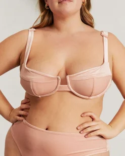 The Loop - Top De Bikini Rosa De Terciopelo