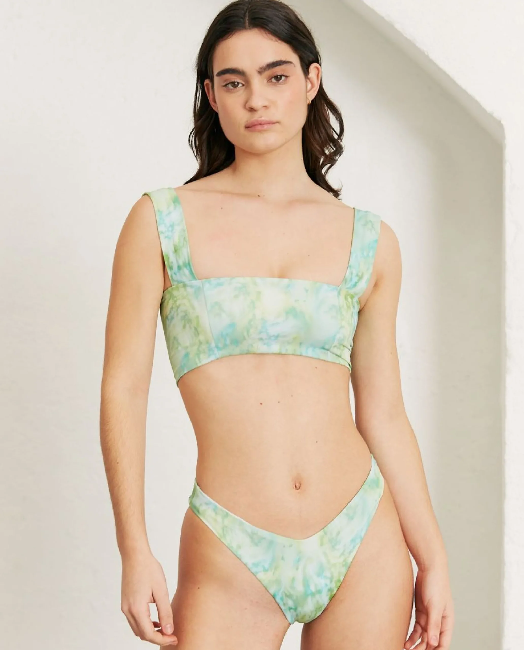 The Square - Bikini De Nylon Verde Reciclado