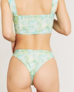 The Square - Bikini De Nylon Verde Reciclado