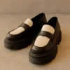 Trailblazer - Mocasines Blancos Y Negros De Piel