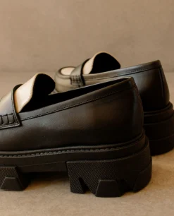 Trailblazer - Mocasines Blancos Y Negros De Piel