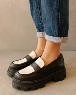 Trailblazer - Mocasines Blancos Y Negros De Piel