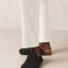 Travis - Zuecos Negros De Piel