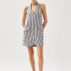 Tulipe Vestido A Rayas Azul Y Blanco