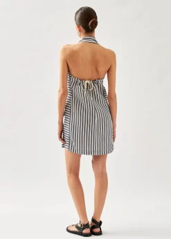 Tulipe Vestido A Rayas Azul Y Blanco