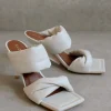 Twist Strap - Sandalias Blancas De Piel