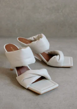 Twist Strap - Sandalias Blancas De Piel