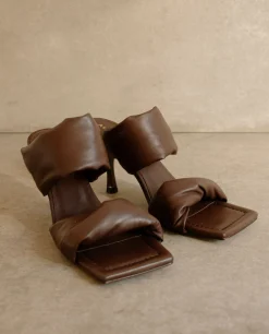 Twist Strap - Sandalias Marrón Oscuro De Piel
