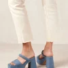Viviana - Sandalias Azules Vaqueras