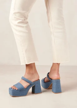 Viviana - Sandalias Azules Vaqueras