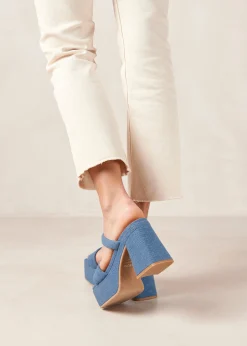 Viviana - Sandalias Azules Vaqueras