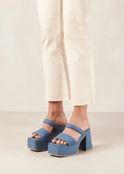 Viviana - Sandalias Azules Vaqueras