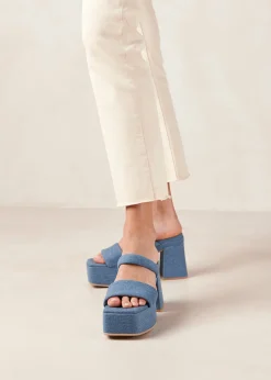 Viviana - Sandalias Azules Vaqueras