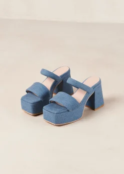 Viviana - Sandalias Azules Vaqueras
