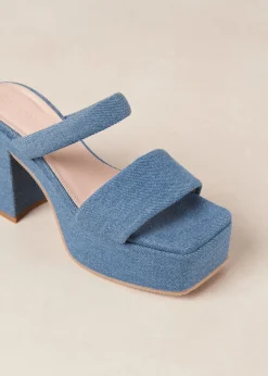 Viviana - Sandalias Azules Vaqueras