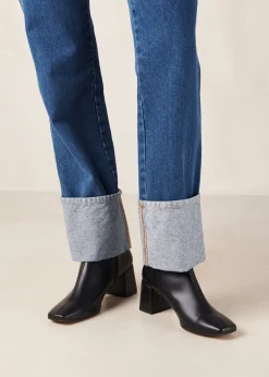 Watercolor - Botas De Piel Vegana Negras