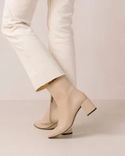 Watercolor - Botas De Piel Vegana Beige