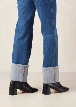 Watercolor - Botas De Piel Vegana Negras