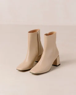 Watercolor - Botas De Piel Vegana Beige