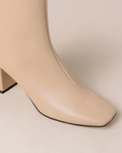 Watercolor - Botas De Piel Vegana Beige