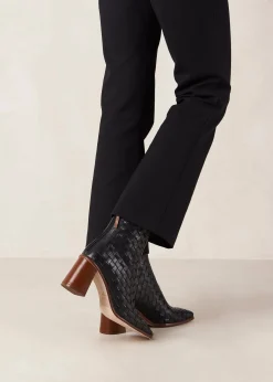 West Braided - Botas Negras De Piel