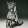 West Indo Botines De Cuero Gris
