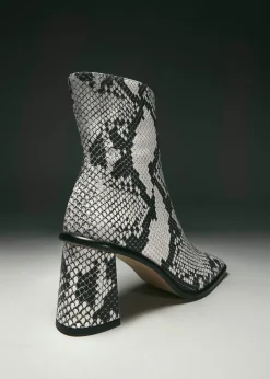 West Indo Botines De Cuero Gris
