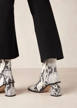 West Indo Botines De Cuero Gris