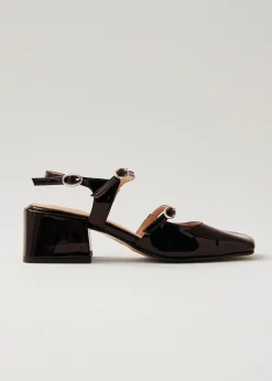 Withnee Onix Tacones De Cuero Marrón