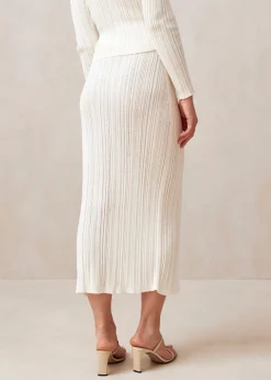 Zoe - Falda Blanca De Punto