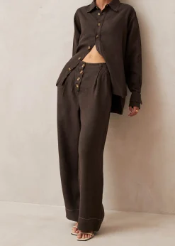 Zulu Pantalones Marrón Chocolate