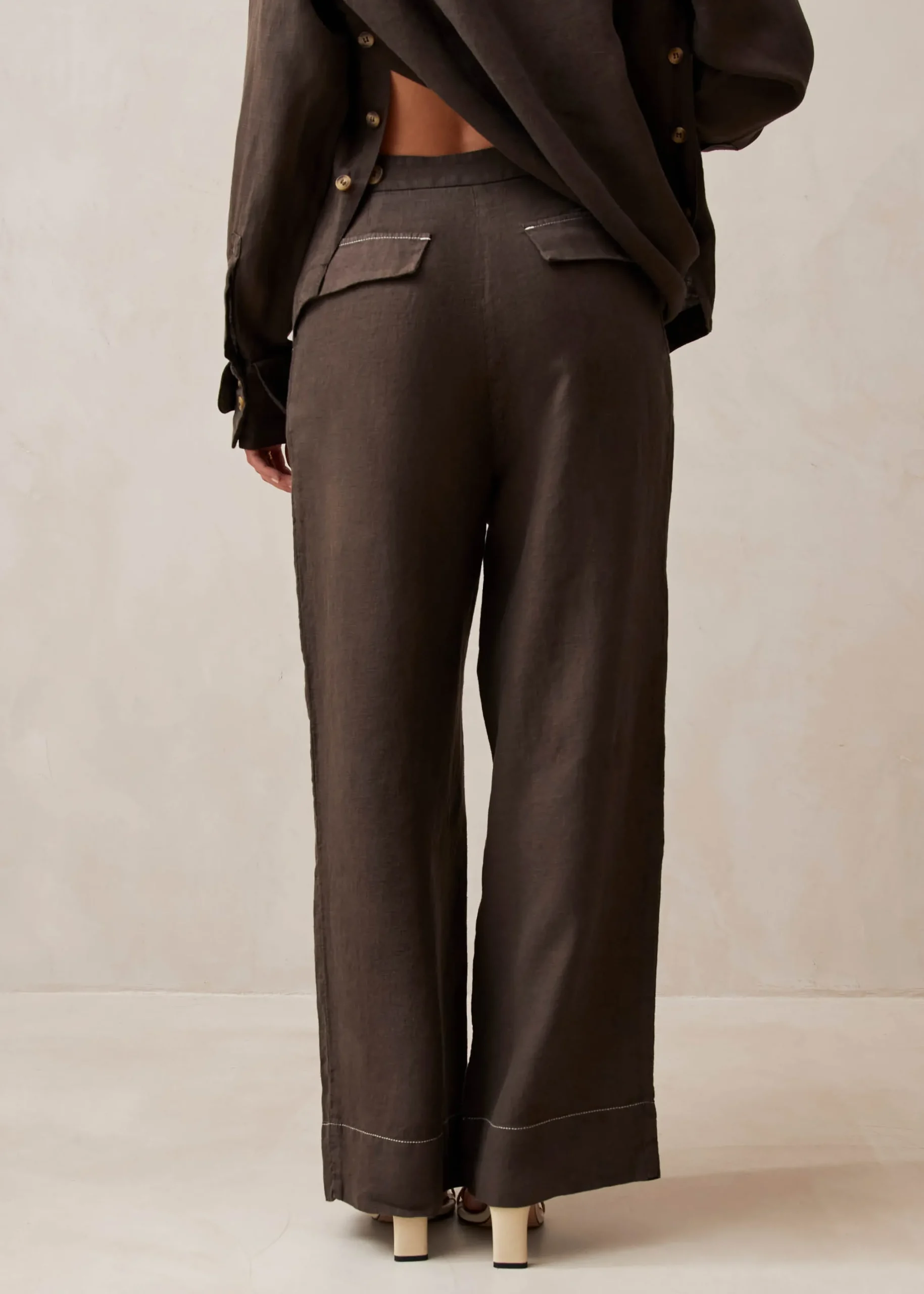 Zulu Pantalones Marrón Chocolate