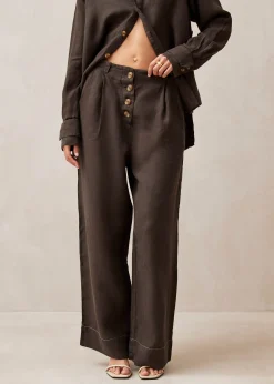 Zulu Pantalones Marrón Chocolate