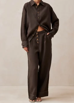 Zulu Pantalones Marrón Chocolate